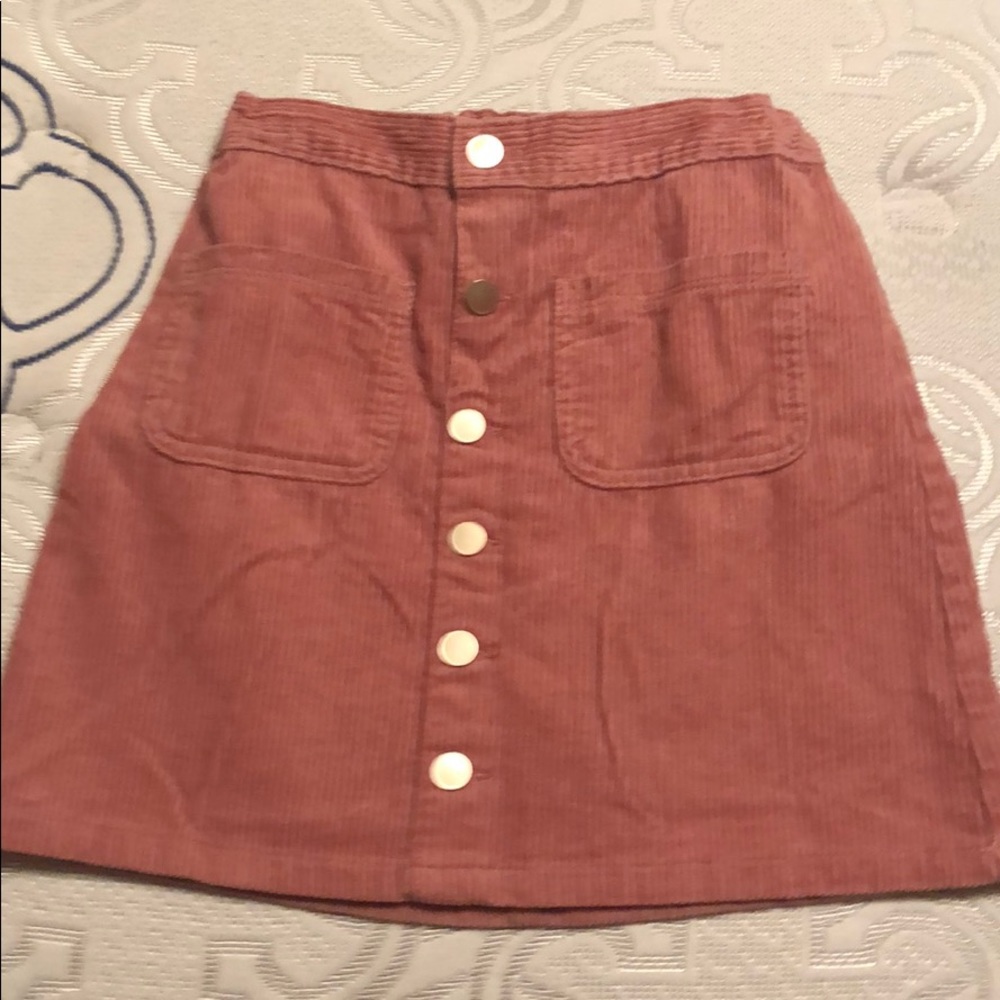 Corduroy Mini Skirt